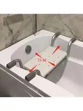  Bath Bench Adjustable Lightweight up to 300lbs Bathtub Stool Shower Chair Pad Bath Board for Disabled Elderly Fits Most Bathtubs 