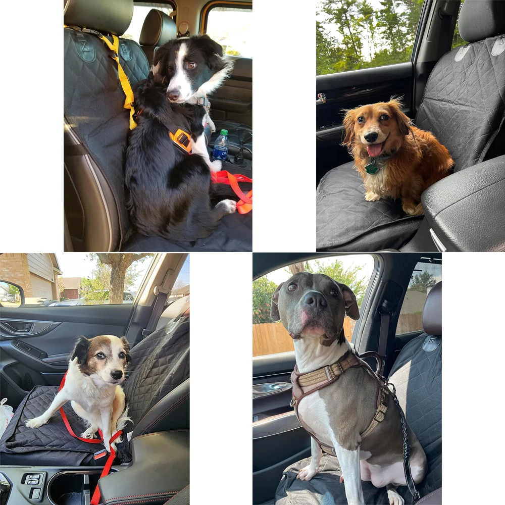 Dog Car Seat Covers 100% Waterproof Pet Cat Dog Carrier Mat Seat Cover For Cars Trucks and SUV Front Car Seat Cover Dog Seat Cover Dog Car Seat