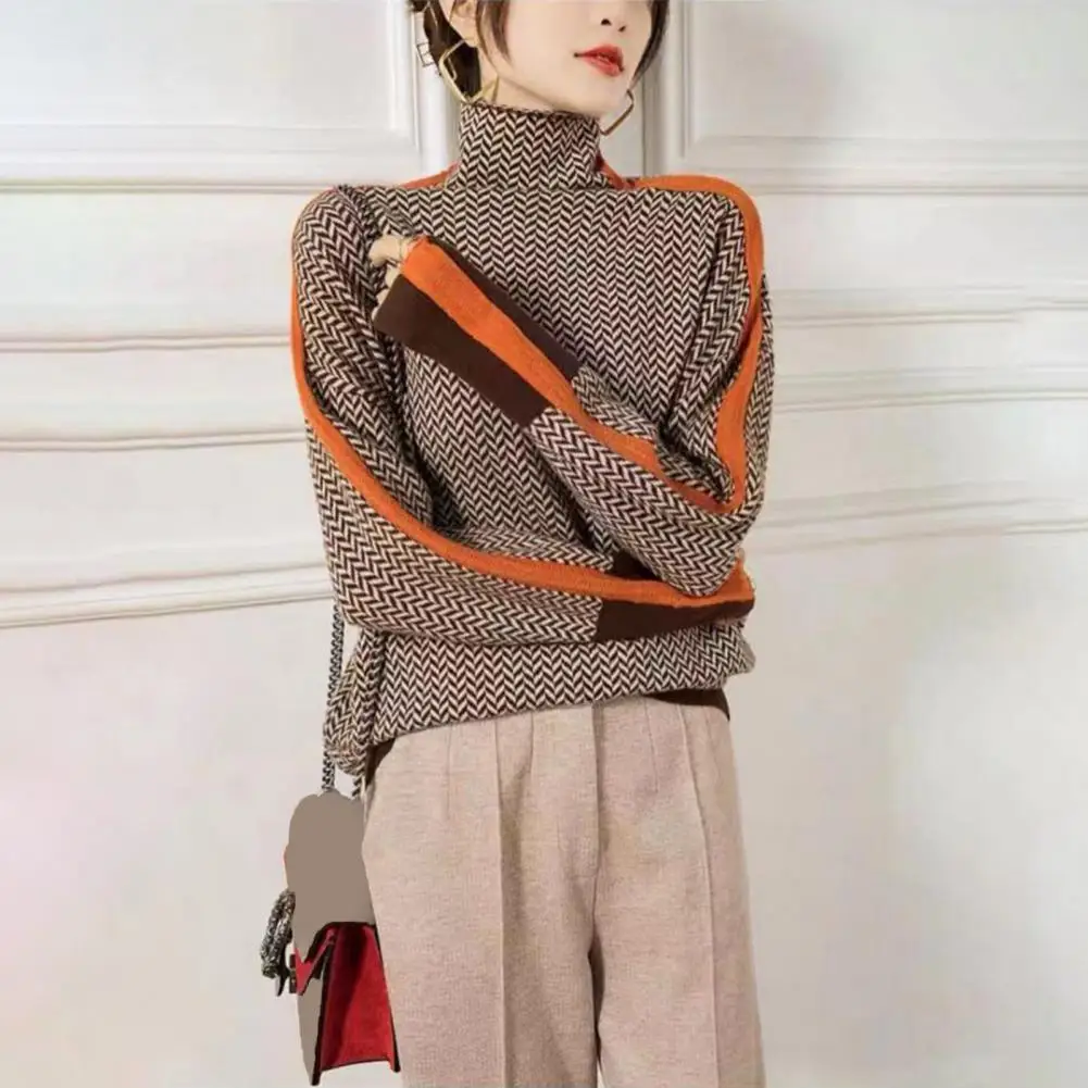 

Women Sweater Knitted Turtleneck New Warm Stylish Sweaters Ladies Girl Slim Women Sweaters Pullovers Female Woman Sweater