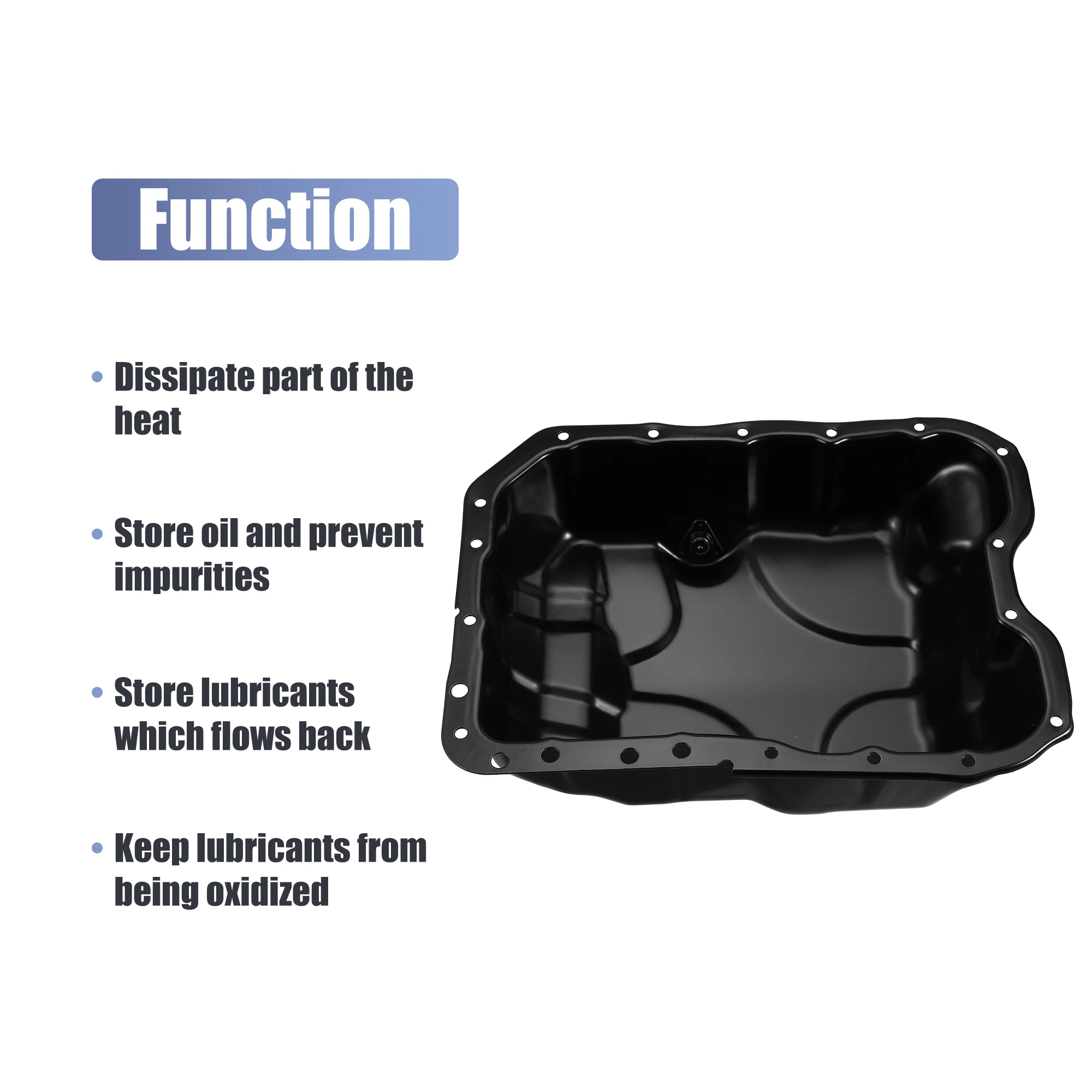 X Autohaux Engine Oil Pan No.5047566AA for Chrysler 200 2015- for Fiat 500X-Ram ProMaster City 2015-