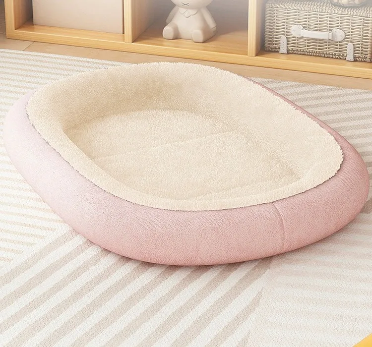 Winter Dog Cat Bed Sofa Mat Round Carpet Rug Pet Kennel Nest Soft Material Warm Sleeping House Puppy Cushion