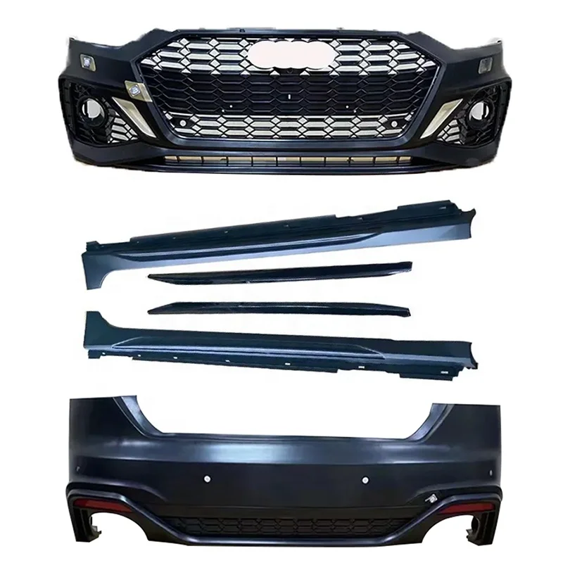 

Hot Sale Auto Parts A5 Refit to RS5 B9.5 Front Rear Bumper and Side Skirt for Audis A5 RS5 Body Kit 2020-2022