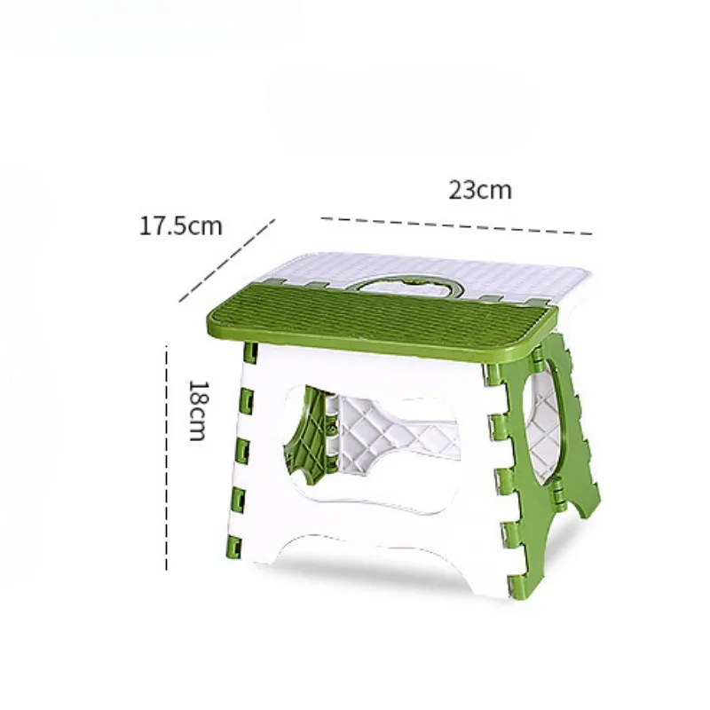 Outdoor Folding Stool Portable Thickened Fishing Bench Plastic Mazar Chair Portable Shrink Beach Chair Home Space Saving 6