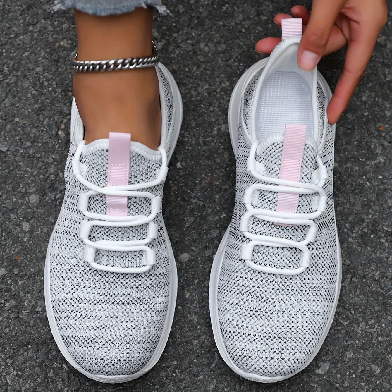 Vier-Jahreszeiten Mode Casual Damen Atmungsaktive Leichte Rutschfeste Langlebige Outdoor-Sportschuhe Paar-Laufschuhe für Straße