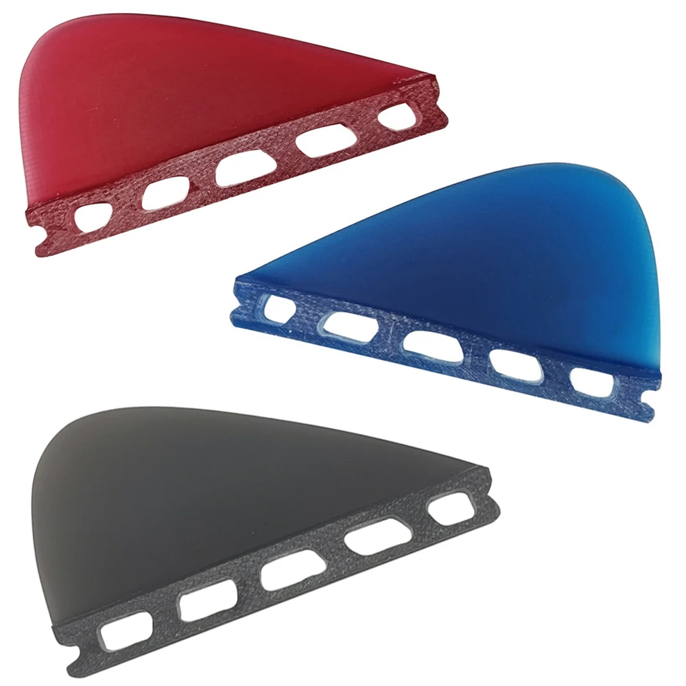 Single Tabs Fins Paddling Center Kneel Fibreglass Fins Center Kneel Fin Stand Up Paddle Blue/Red/Black Color SUP Accessories