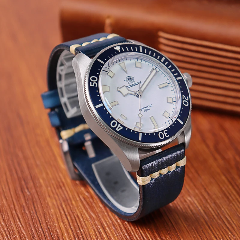 ADDIESDIVE 44mm AD2107 Men Watches Diver Sapphire glass PT5000 20Bar Waterproof BGW9 Luminous Automatic Mechanical Watch