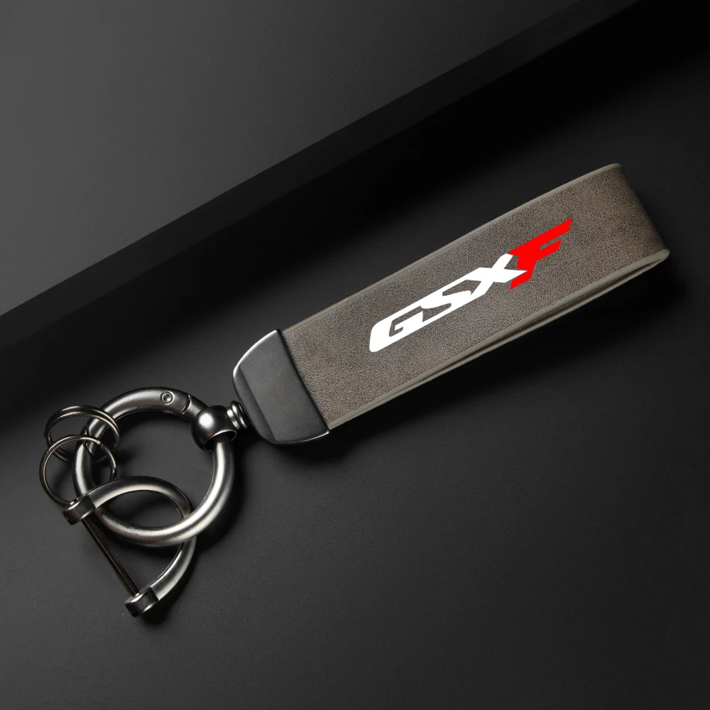 고급 가죽 오토바이 키체인 거치대 키링, 스즈키 GSXF GSX 750 F 750F GSX750F 액세서리