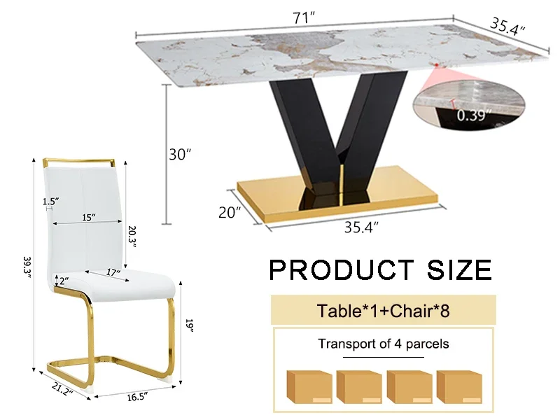 dinning room set for apartment for 6  dinner table set for 6   kitchen table for 6