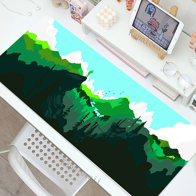 Firever Tapete Mousepad Gamer Tapete de Escritório Tapete do Rato Luz Jogos Acessórios Mesa Arte Teclado Esteiras 900x400 Mausepad Empresa - Imagem 3