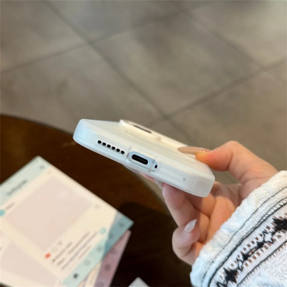 Magsafe Candy Matte Transparent Magnetic Wireless Charging Phone Case