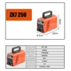 Welder Machine, 250A ZX7 Portable MMA Welding Machine, IGBT Inverter Welder Digital Display with Hot Start Arc Force Anti-Stick 3