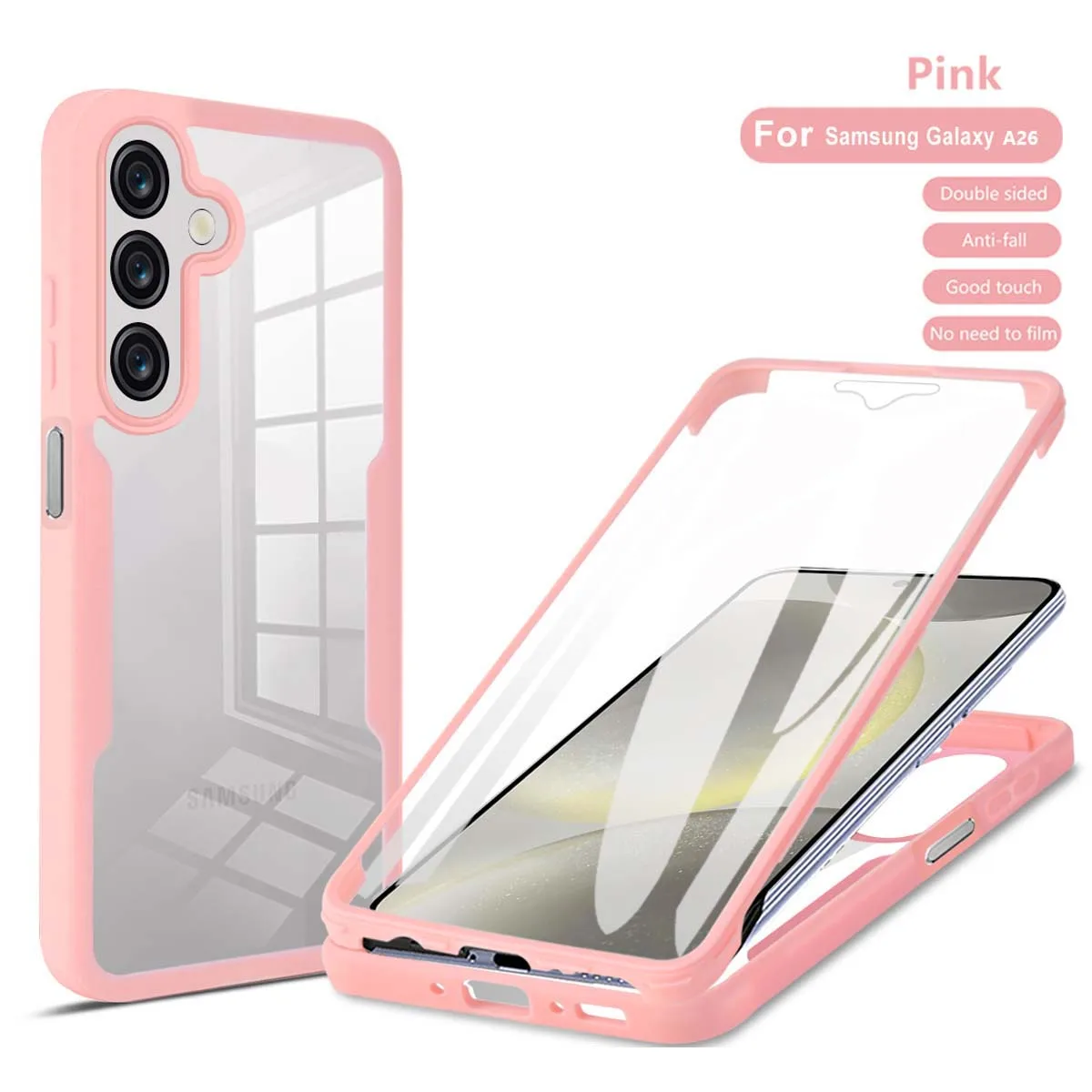 Crystal Clear 360° Protective Phone Case - Shock and Drop Resistant