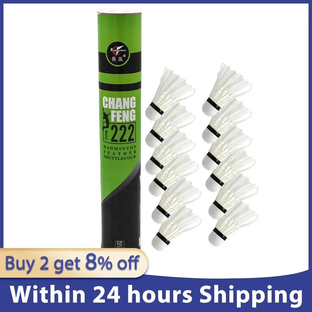 

Badminton Shuttlecock Badminton For Training 12Pcs Badminton Shuttlecocks Duck Feather Shuttlecocks Sports Training Badminton