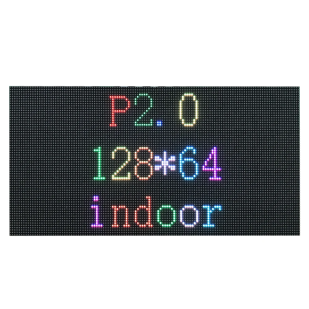 실내 SMD 스테이지 LED 모듈, 스크린 유닛 패널, 모듈 크기: 256mm x 128mm, 스캔 모드: 1/32 스캔, P2mm SMD1515, 128x64 픽셀
