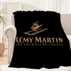 Logo French Cognac R-Remy M-Martin Blanket Plush Nap Sofa rug for Living Room Warm Office Bedroom Birthday Home Travel Kid Gifts 6