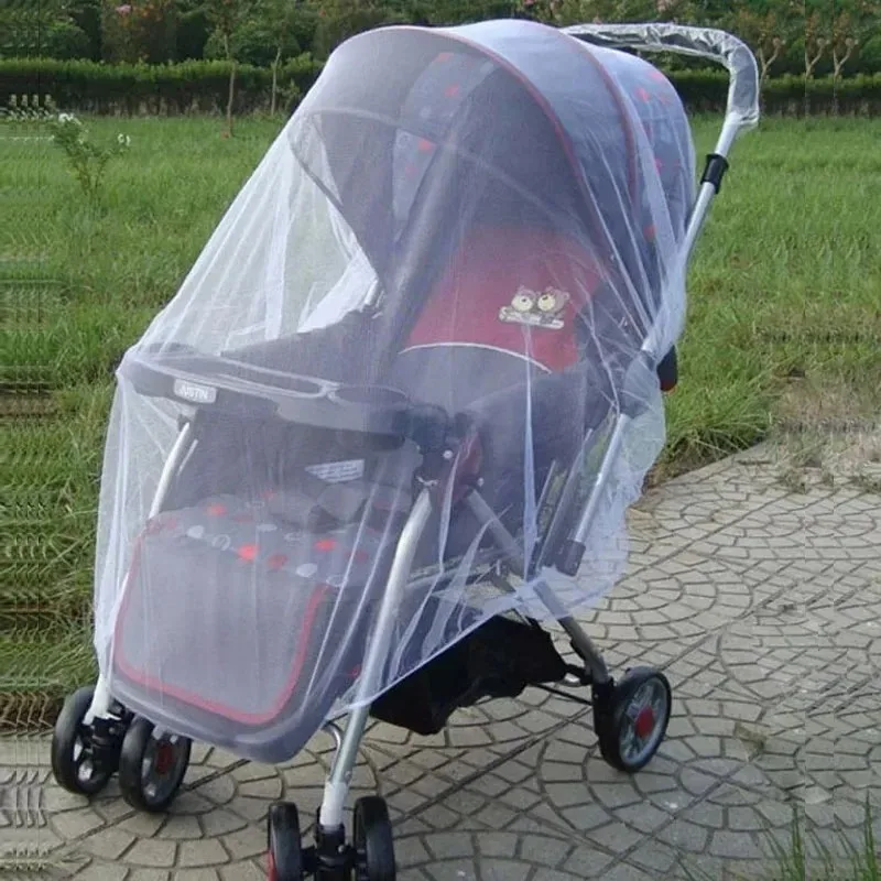 Baby Stroller Mosquito Net Pushchair Cart Insect Shield Net Mesh Safe Infants Protection Mesh Cover Baby Stroller Accessories