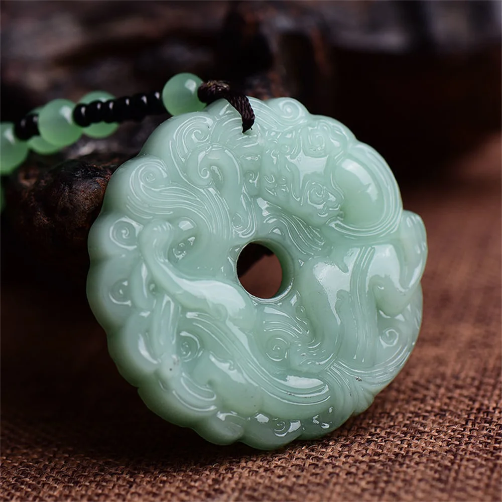 Buy Green Oval Jade, Dragon Jade Pendant Necklace, Green Fortune Pendant,  Jade Jewelry Gift, Green Jade Pendant Necklace, Gold Filled Online in India  - Etsy