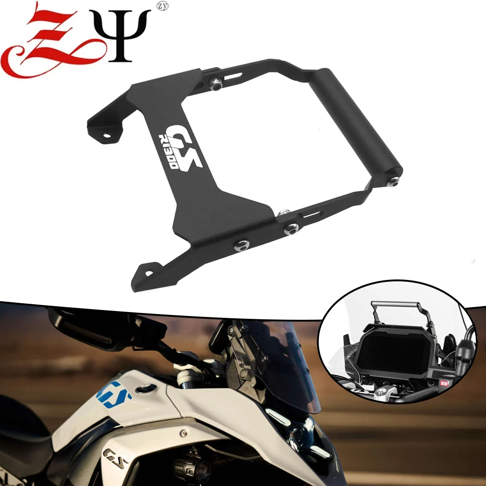 

For BMW R1300GS GS1300 R1300 GS ADV Adventure 2023 2024 Motorcycle Mobile Phone GPS Navigation Handlebar Bracket Support Mount