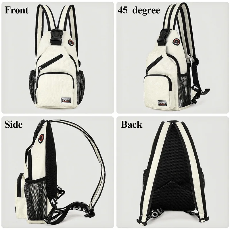 Sling Chest Backpack Waterproof One Shoulder For Women Men Bag Crossbody Husband Female Cross Waist Pack Male Belt Banana Pocket