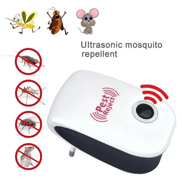 Elektronikus Ultrahangos Elektromágneses Szúnyog Anti Egér Rovarrepeller Patkány Csótány Háztartási Kártevő Elutasító Riasztó - Image 2