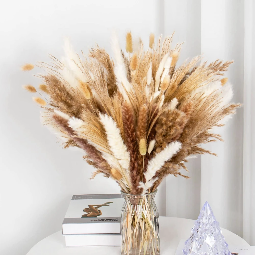 Dry Flowers Pampas Grass Decor Tall Dried Flower Bouquet Dried