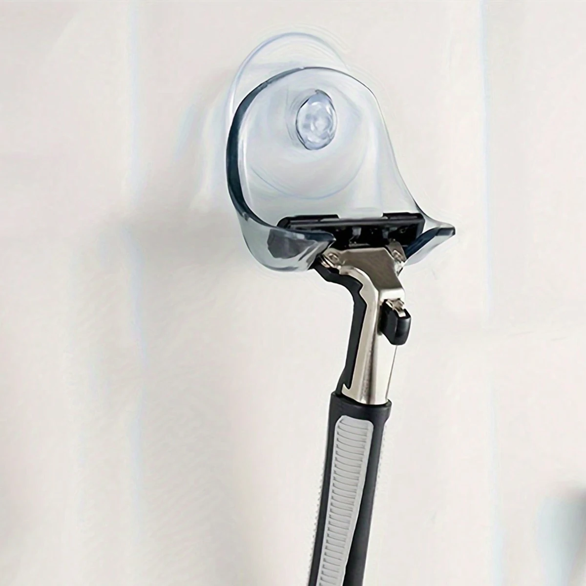 Shaver Holder with Suction Cup, Wall Mounted, Space Saving Bathroom