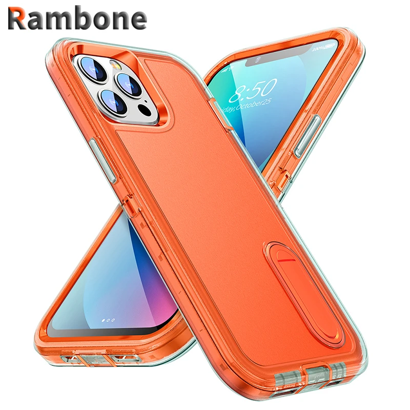 iphone 13 mini leather case SANNIER Shockproof Phone Case For iPhone 13 12 11 Pro Max Luxury Metal Bracket Back Cover For iPhone 13 Mini 11Pro 12Pro 13Pro best iphone 13 mini case