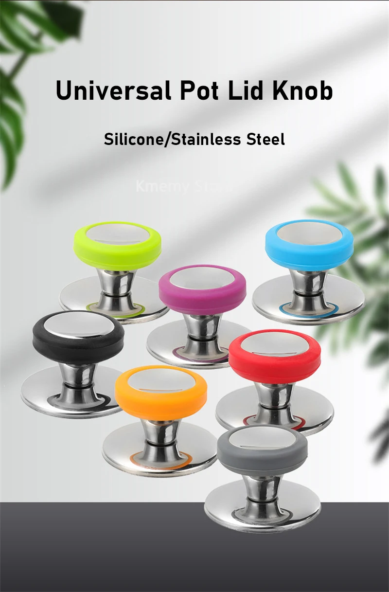 Description Picture 4 of itemColorful Universal Replacement Kitchen Cookware Pot Pan Lid Hand Grip Knob Handle Cover Pan Lid Handle Kitchen Accessories Tools