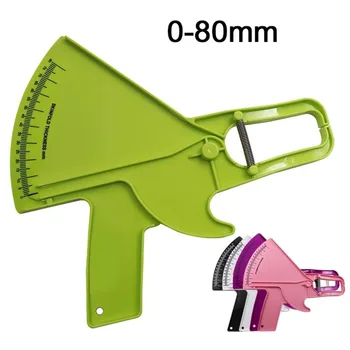 Analizzatore del tester per la misurazione del grasso corporeo da 0-80 mm Strumento professionale per test della piega della pelle con pinza per sebo ad alta precisione