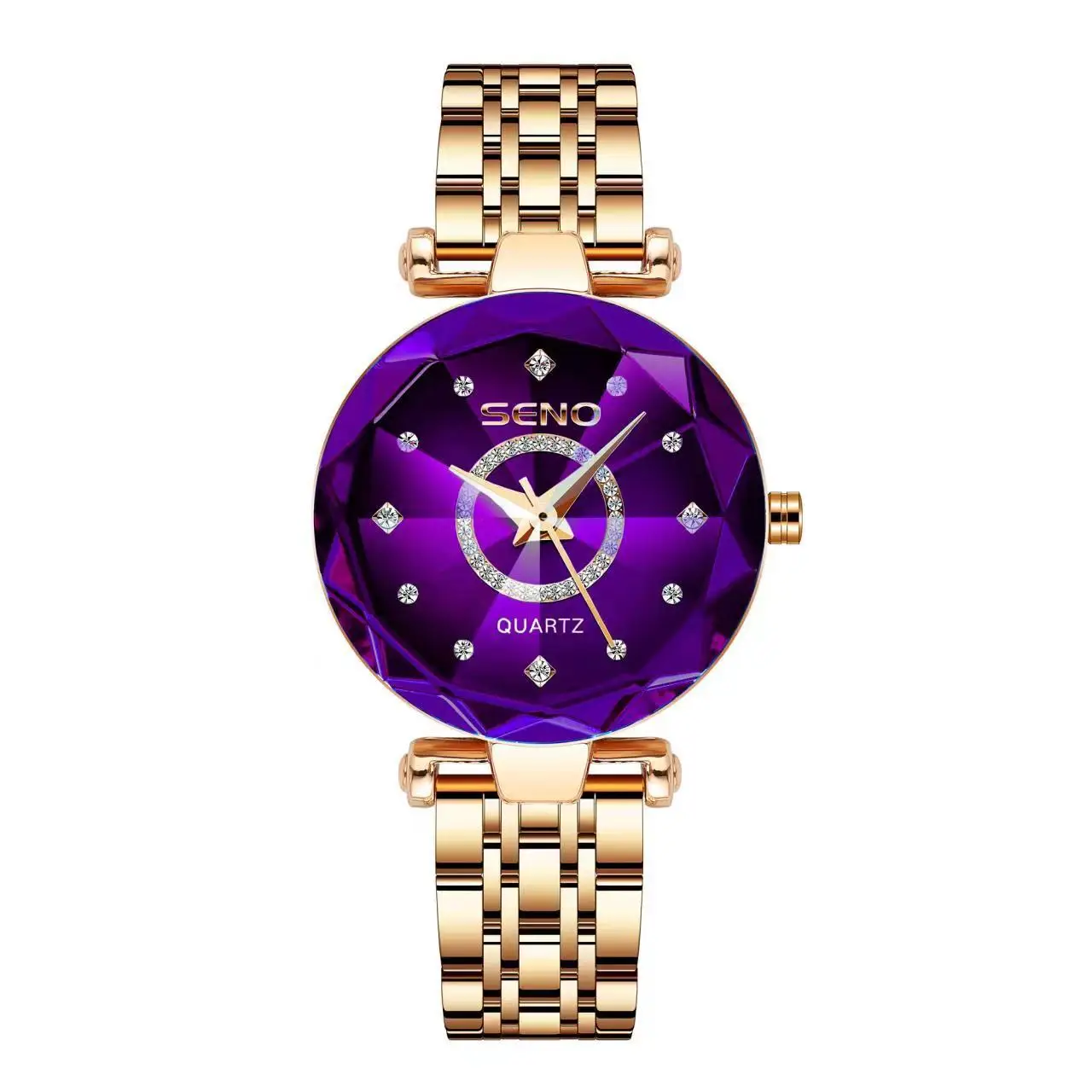 Elegant Ocean Star Steel Band Women's Crystal Quartz Watch