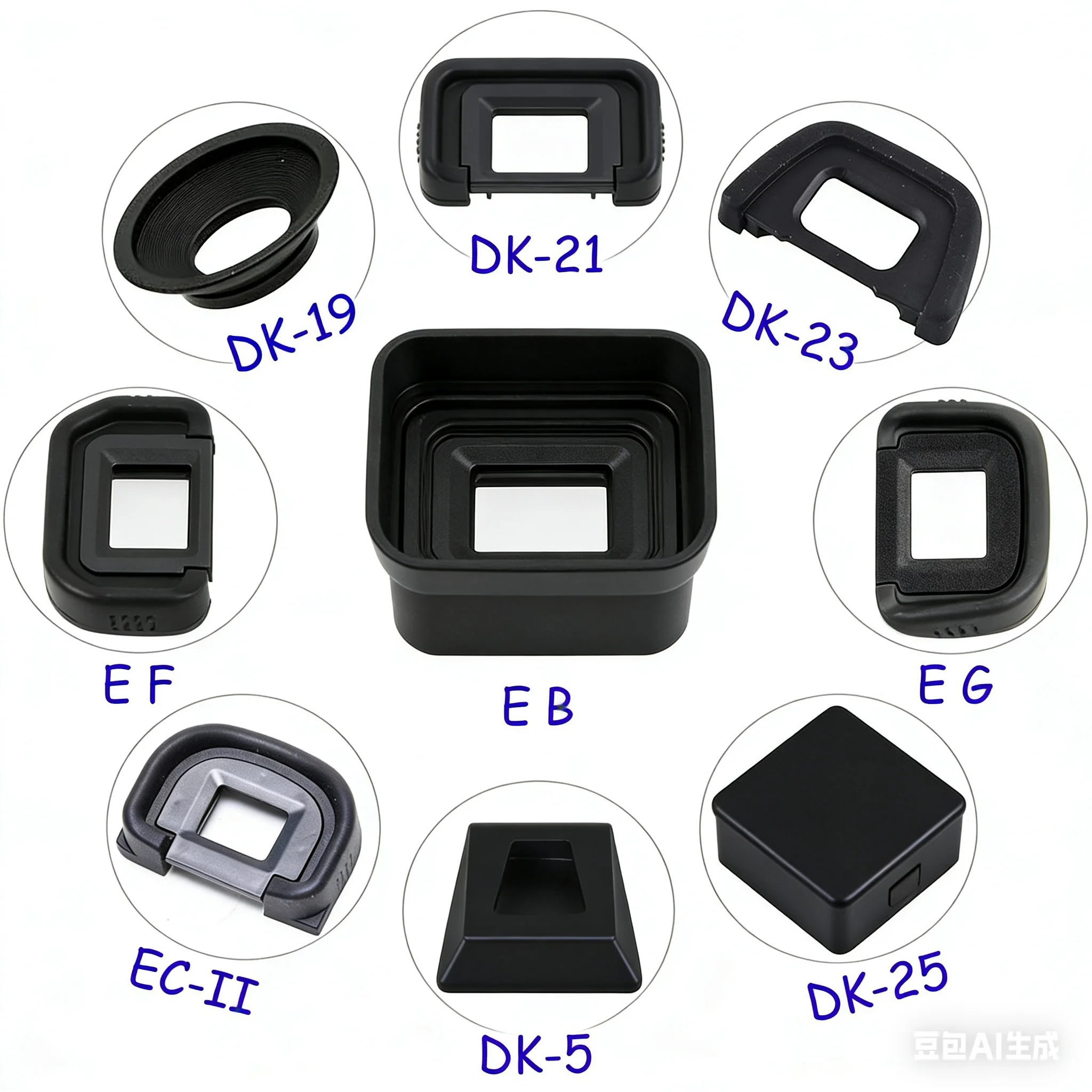 2026 DK-19 DK-21 DK-23 EF EB EG DK-24 DK-25 EC DK-5 DK-20 니콘 캐논 SLR 카메라용 고무 아이컵 아이피스 아이컵
