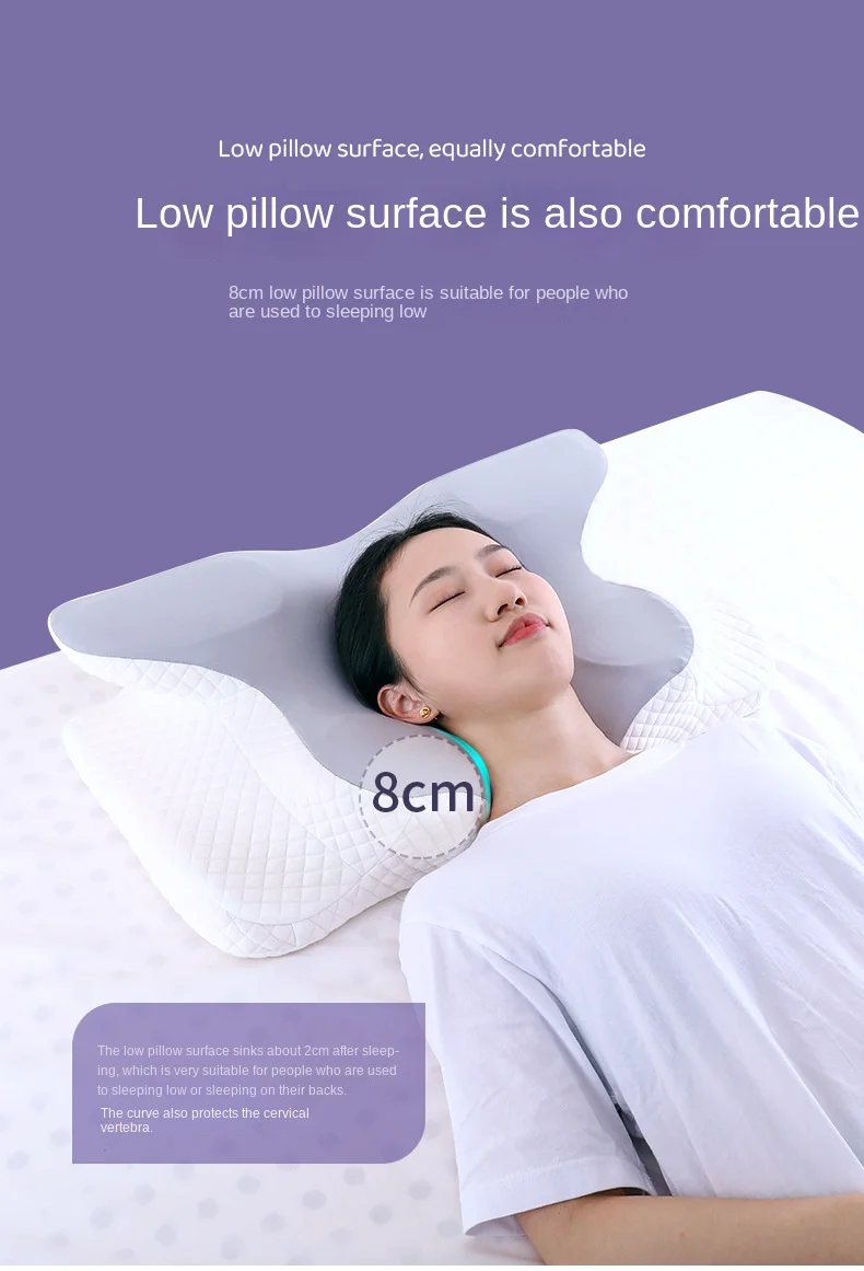 Memory Foam Cervical Pillow for Neck Pain Relief - Anti-Snore Pillow