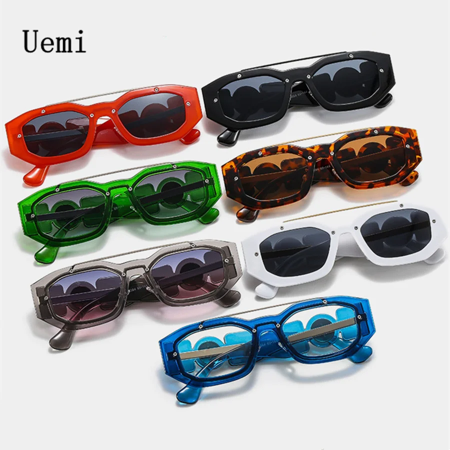 2022 Fashion Mens Sun Brand Irregular Square Small Frame Women'S Sun Glasses Retro Driving Trend Shades UV400_voghion.com
