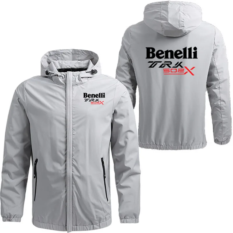New Windproof Men's Hooded Jacket Benelli TRK 502X printing Comfortable Mountain Military Bomber Jacket Plus size men's coat 3