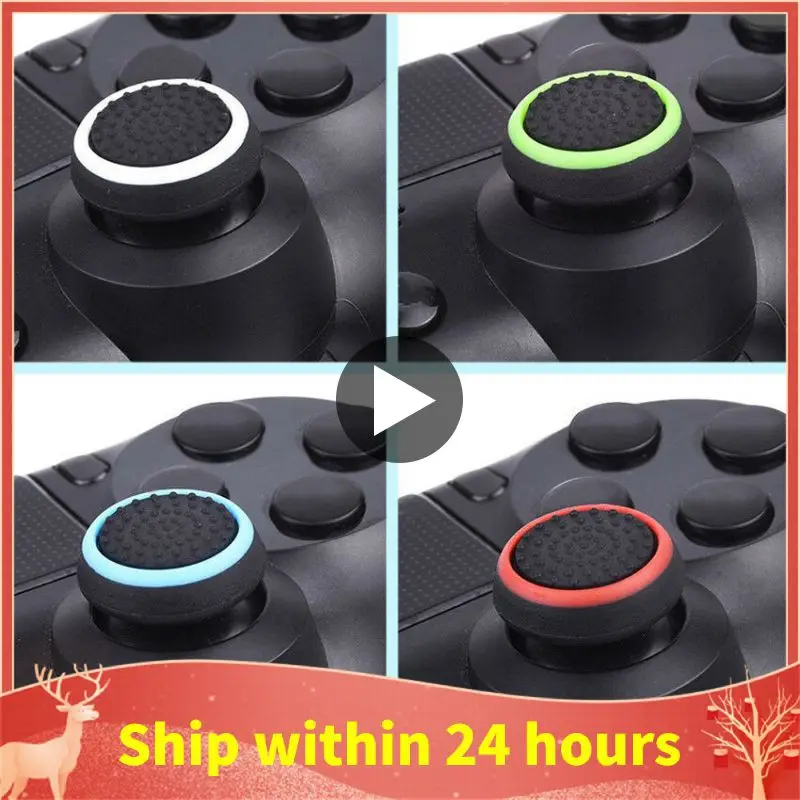 10Pcs Double Rocker Enhanced Rialzato In Gomma Siliconica Analog Stick Thumb Grips Joystick Cover Caps Per Playstation 4 Ps4 Xbox One