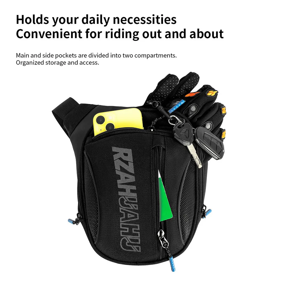 Motorcycle Drop Leg Bag Adjustable Motorbike Riding Chest Bag Large Capacity Motorcycle Crossbody Bag for Motorcycle Bicycle