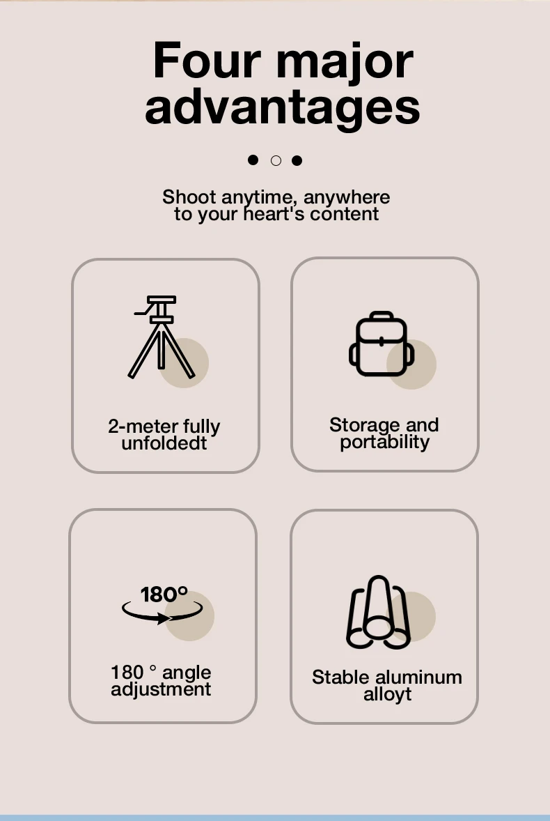 Extensible avec vis 1/4" pour appareil photo reflex numérique, smartphone, lampe d'appoint, microphone et trépied_voghion.com