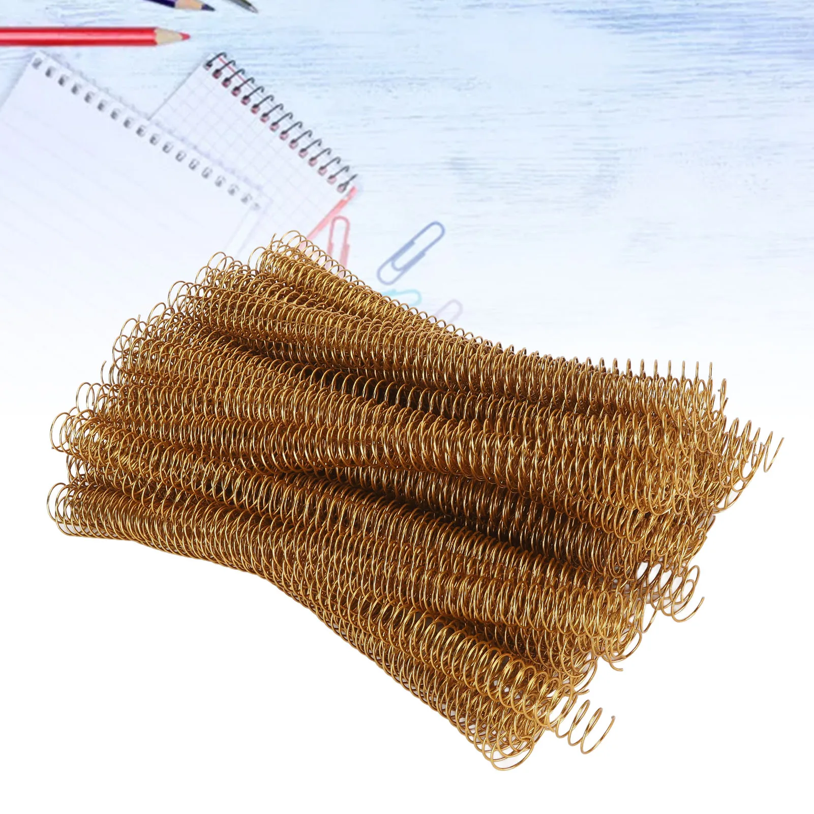 100개 스파이럴 바인딩 코일 170매 용량 스파이럴 바인딩 코일 19mm 직경 48개 톱니 4:1 피치 세트 키트 A4용