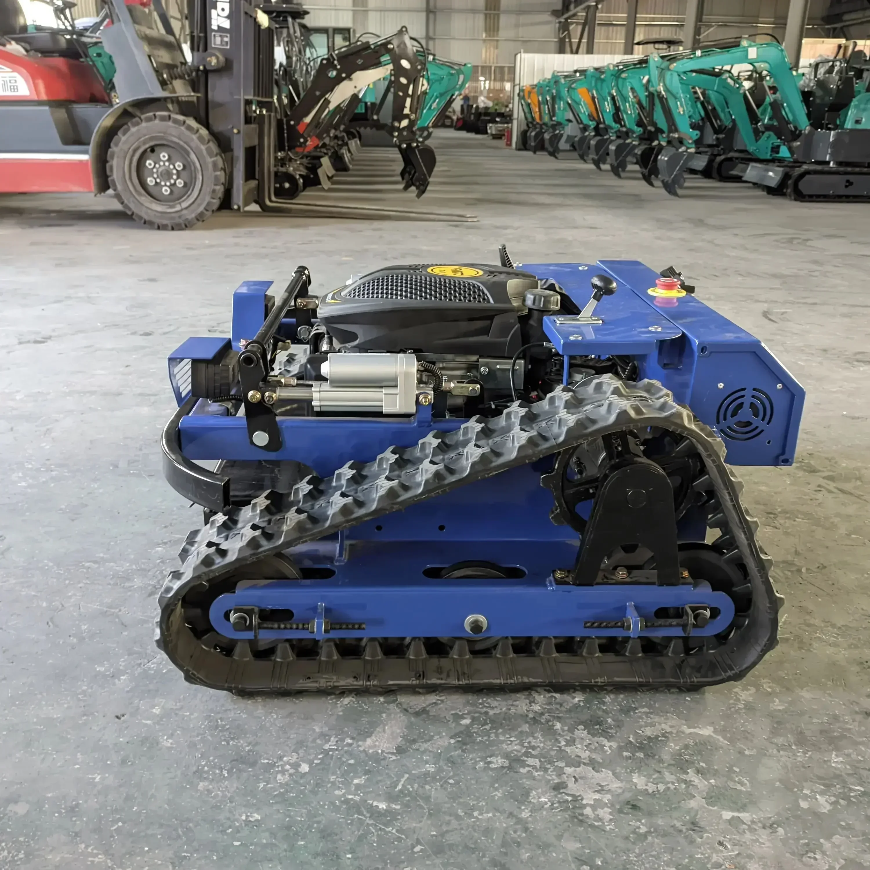 Customized Automatic Mini Crawler Lawn Mower Gasoline Remote Control Robot Grass Cutter Machine with EPA and Euro engine 2