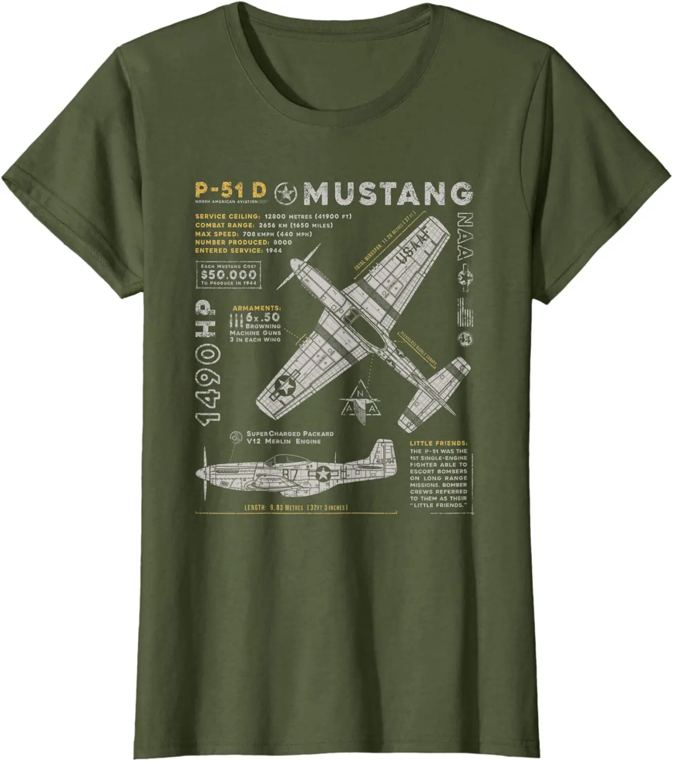 Mens Vintage EAA Bi Planes Airplanes All Over Print T Shirt Size