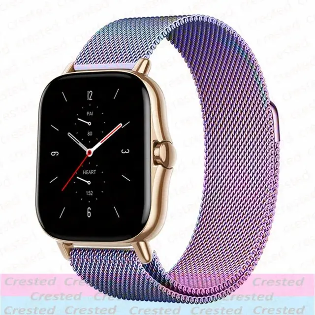 Sleek Milanese Metal Watch Bracelet - Adjustable 20mm/22mm Band