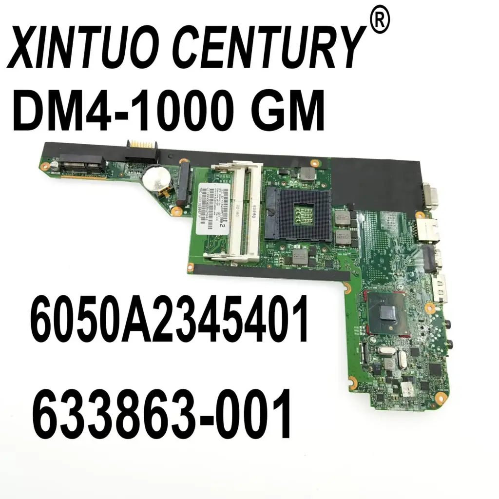 

Материнская плата для ноутбука HP 633863-001 633863-501, для HP плитки DM4 DM4-1000, 6050A2345401-MB-A03 HM55 DDR3 100%, протестированная работа