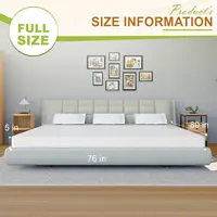 5 H King Size Mattress, Gel Memory Foam King Mattress, Pressure Relieving, Cooling Gel Foam, King Mattress In A Box, 2