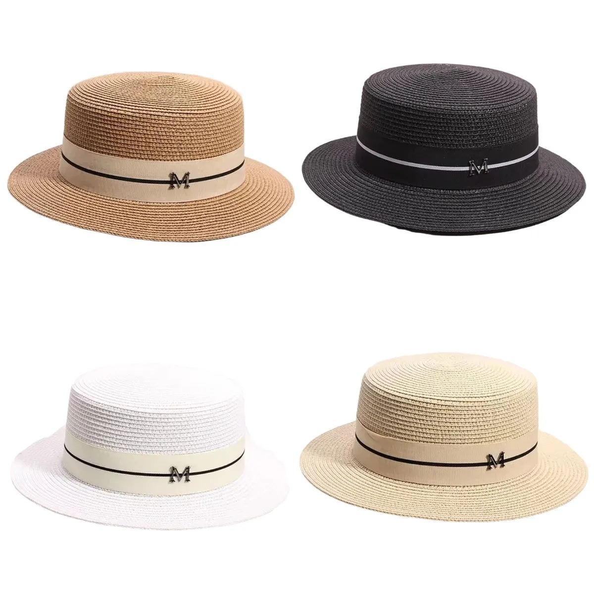 Womens Houndstooth Sun Protection Beach Hats