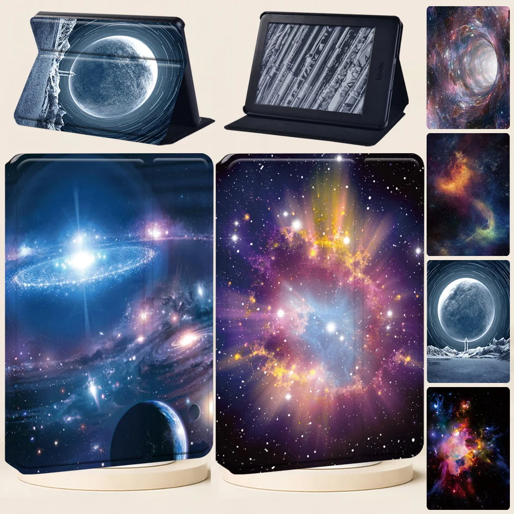 Custodia Per Tablet Per Paperwhite 5 / Kindle 10Th/Kindle 8Th Gen /Paperwhite 4 /Paperwhite 1 2 3 Custodia Portatile Con Motivo Spaziale