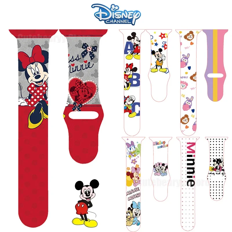 Apple Watch Strap Disney Mickey Silicone for 44mm-38mm