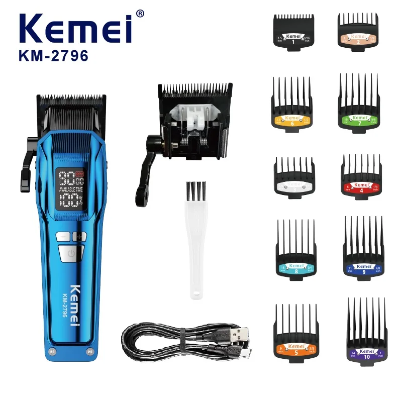 KEMEI Hair Clippers for Men,Salon grade  Professional Trimmer Adjustable  Motor Haircut Machine Electric Trimmer for Men KM-2796