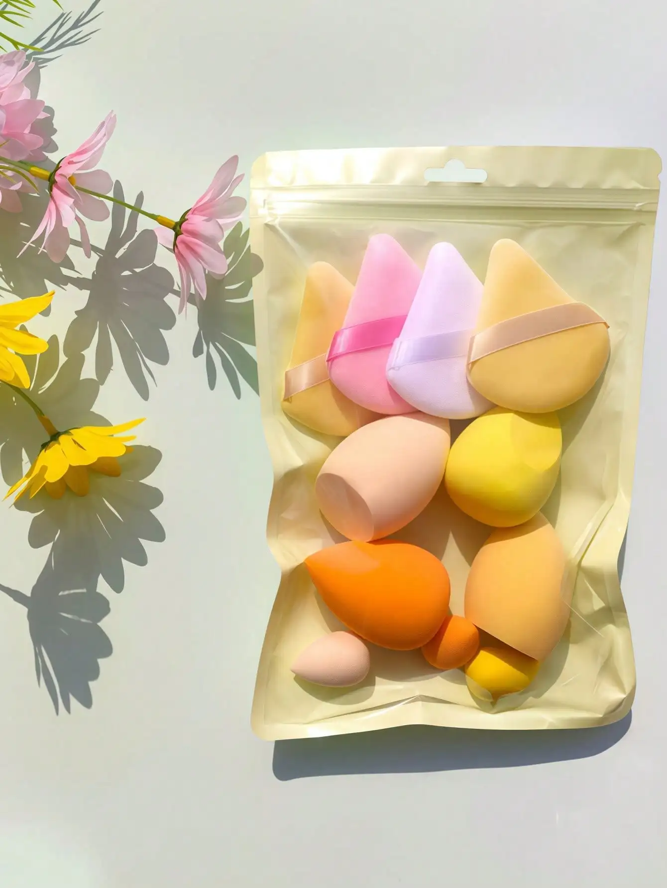 15PCS Pro Makeup Sponge Kit-Dual Use & Powder Puffs Set w/ Travel Case | Salon-Grade Hypoallergenic Tools