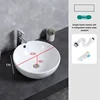 Bathroom washbasin Balcony washbasin Round size two models excluding faucet Sold separately ceramic pedestal washbasin 4