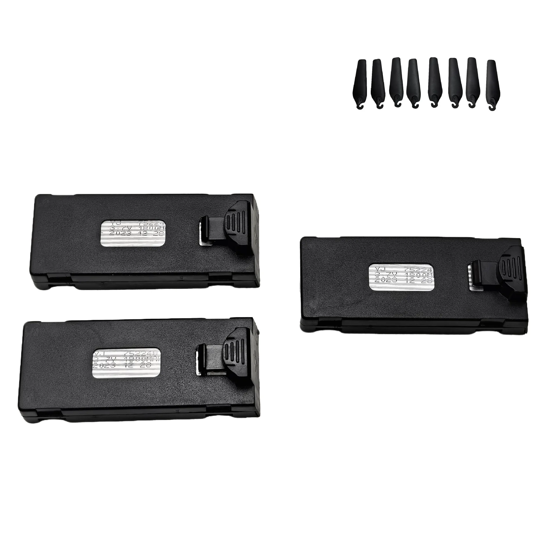 Lot de batteries et hélices pour drone - 3,7V - Expédition France